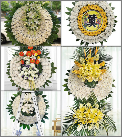 湖南永州道县桥头镇汉舂陵村花圈速递